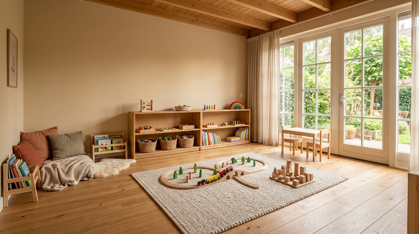 Inspirerende kinderspeelruimte in gastouderopvang